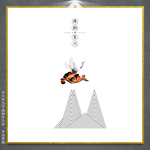 彩色水墨画
