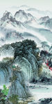 精美山水中国风画 TIF分层