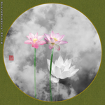 新中式荷花装饰画