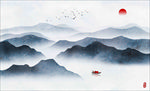 水墨山水画