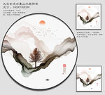 烟雾山水画 禅意水墨山水画