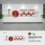 学校企业食堂文化墙