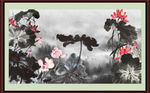 国画荷花