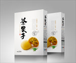 茶果子包装平面展开图