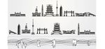 武汉城市建筑剪影