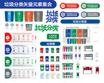 垃圾分类图标设计集合