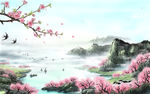 山水背景图