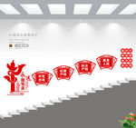 党建楼梯文化墙