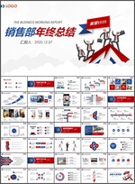 销售部年度商务总结PPT