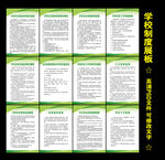 学校制度展板