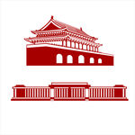 天安门矢量图