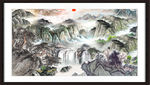 中堂画山水