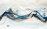 高清 意境新山水画 TIF分层