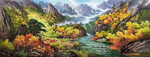 手绘山水风景画
