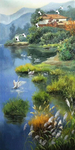 湖水风景装饰画