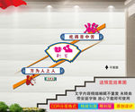 校园楼梯文化墙