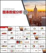 财务报告数据分析多图表PPT