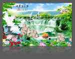 风景背景墙