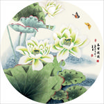 喜事连连荷花