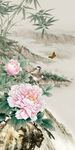 牡丹新风景山水画 TIF分层