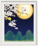 玉兰花装饰画