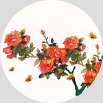 牡丹花鸟画