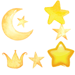卡通星星月亮