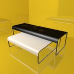 茶几模型 床头柜 实木家具