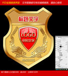 红宝石加亚克力金属徽章