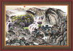 巨幅山水画