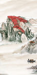 国画玄关新山水画 TIF分层