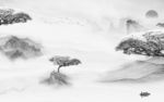 高档 中国风山水 TIF分层