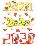 2020鼠年插画