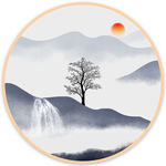 抽象山水画