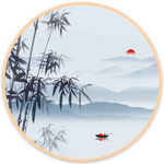 水墨山水画