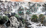 电视背景 山水国画