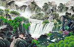 电视背景 山水国画