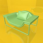 沙发模型 休闲座椅 C4D模型