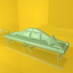沙发模型 休闲座椅 C4D模型