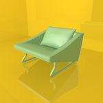 沙发模型 休闲座椅 C4D模型