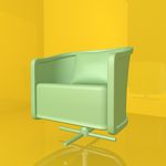 沙发模型 休闲座椅 C4D模型