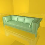 沙发模型 休闲座椅 C4D模型