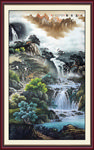 聚宝盆山水画