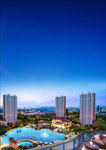 湖景湖水 繁华 湖景洋房 江景