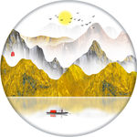 禅意山水意境山水中国风山水