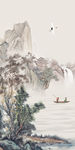 国画新款山水玄关 TIF分层