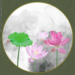 荷花装饰画