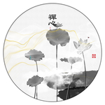 荷花无框画