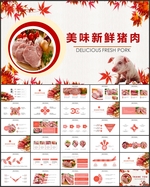 猪肉主题展示PPT