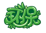 手绘绿色环保创意艺术字